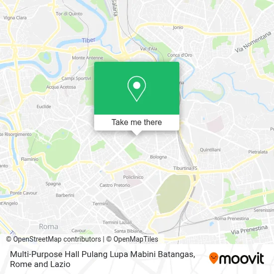 Multi-Purpose Hall Pulang Lupa Mabini Batangas map