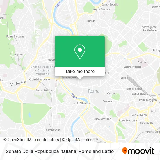 Senato Della Repubblica Italiana map
