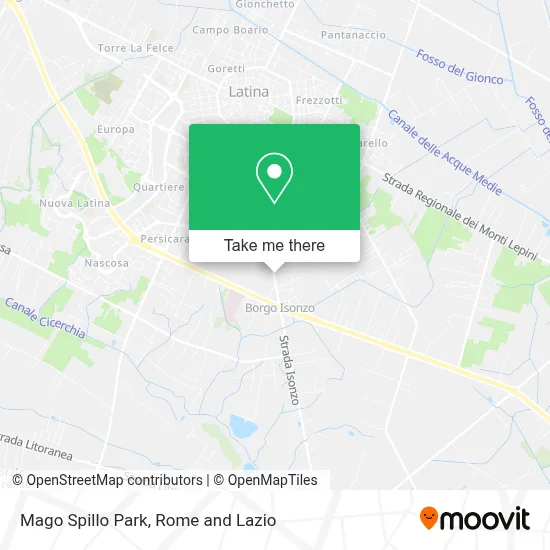 Mago Spillo Park map