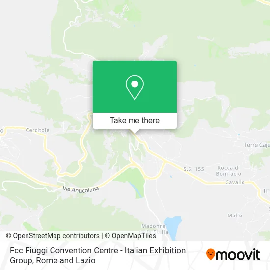 Fcc Fiuggi Convention Centre - Italian Exhibition Group map