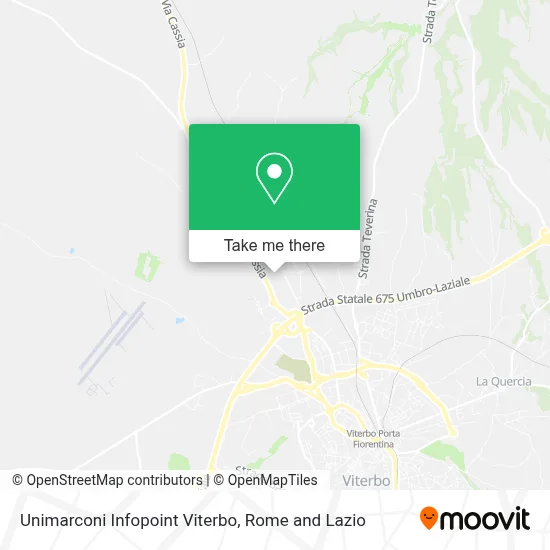 Unimarconi Infopoint Viterbo map