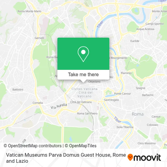 Vatican Museums Parva Domus Guest House map