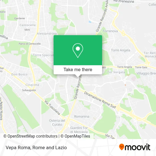Vepa Roma map