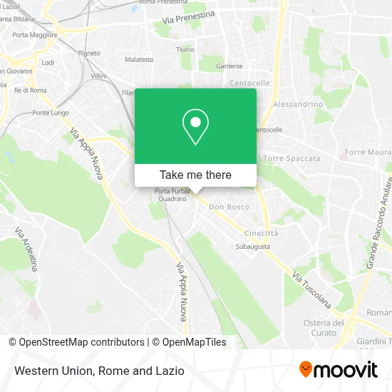 Western Union map