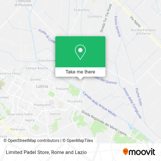 Limited Padel Store map
