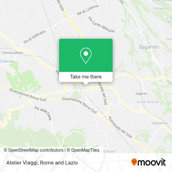Atelier Viaggi map