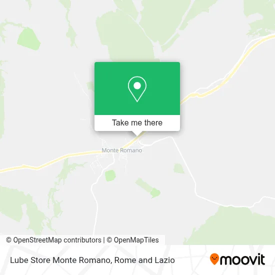 Lube Store Monte Romano map