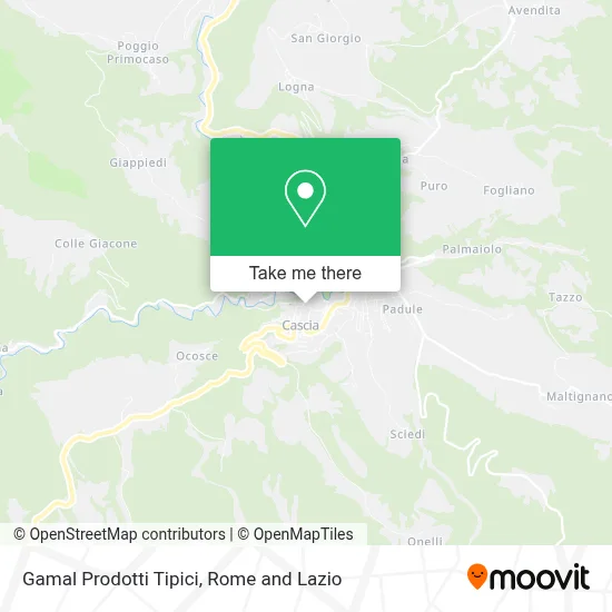 Gamal Prodotti Tipici map