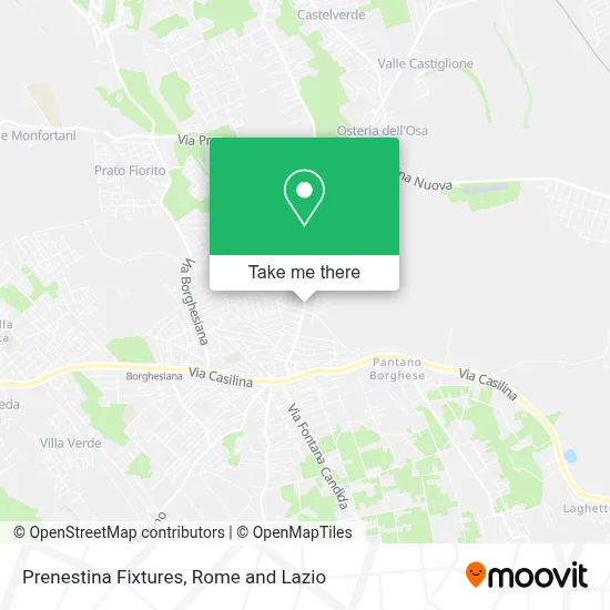 Prenestina Fixtures map