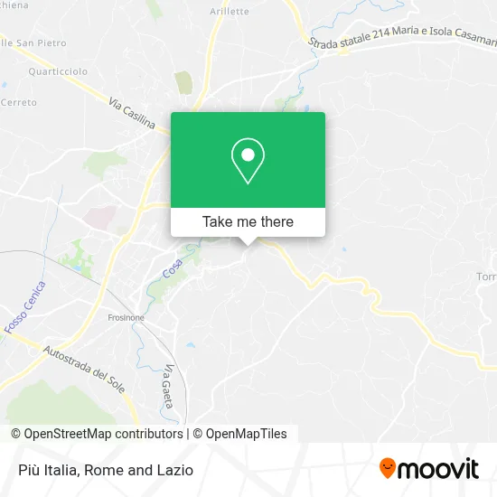 Più Italia map