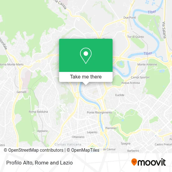 Profilo Alto map