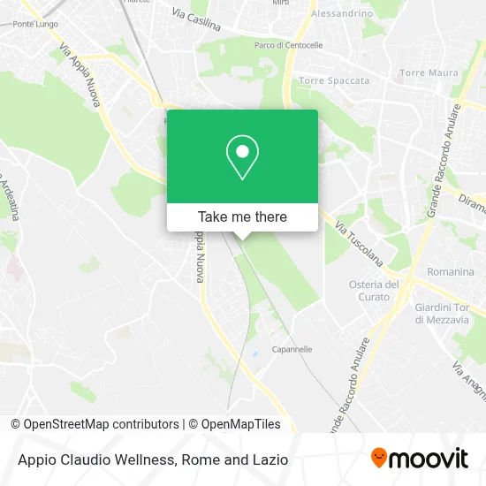 Appio Claudio Wellness map