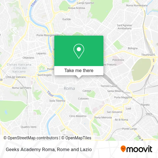 Geeks Academy Roma map