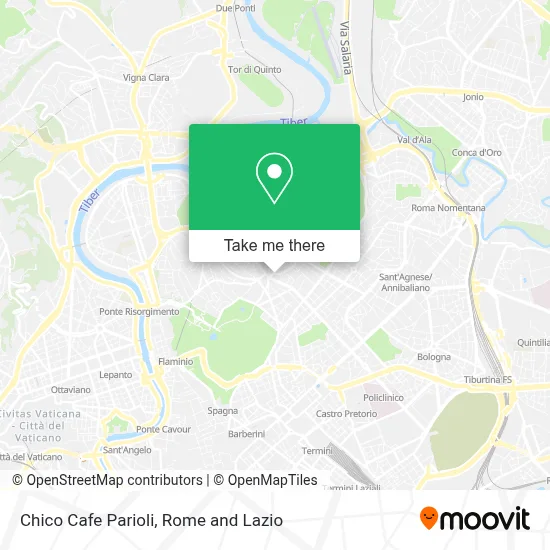 Chico Cafe Parioli map