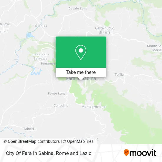 City Of Fara In Sabina map