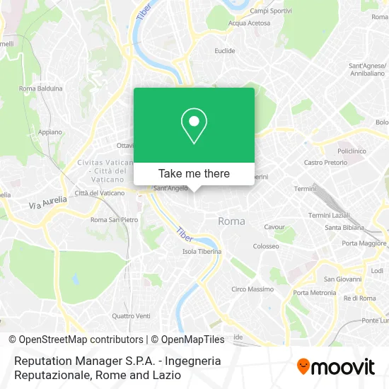 Reputation Manager S.P.A. - Ingegneria Reputazionale map
