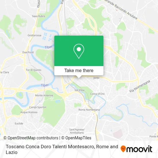 Toscano Conca Doro Talenti Montesacro map