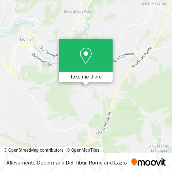 Allevamento Dobermann Del Tibur map