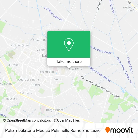 Poliambulatorio Medico Pulsinelli map