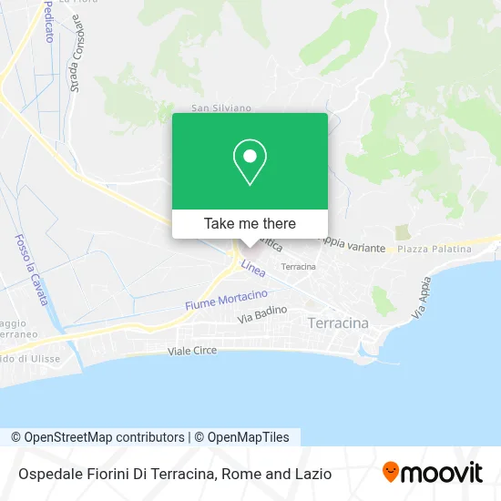 Ospedale Fiorini Di Terracina map