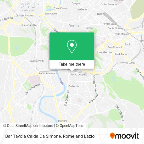 Bar Tavola Calda Da Simone map