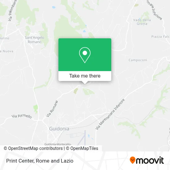 Print Center map
