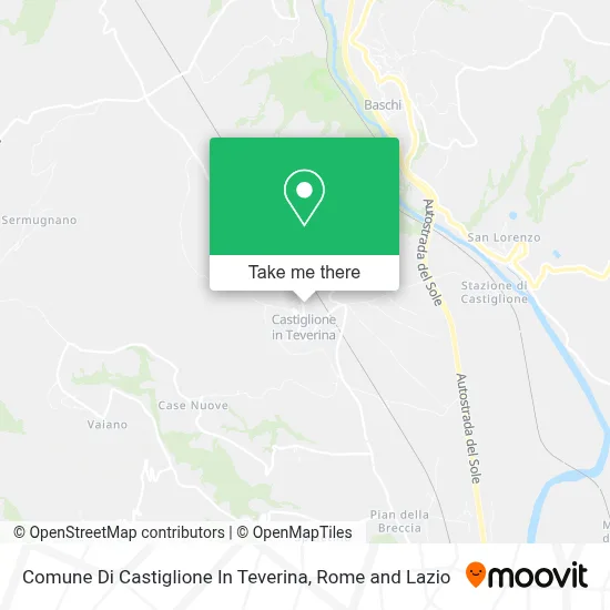 Comune Di Castiglione In Teverina map