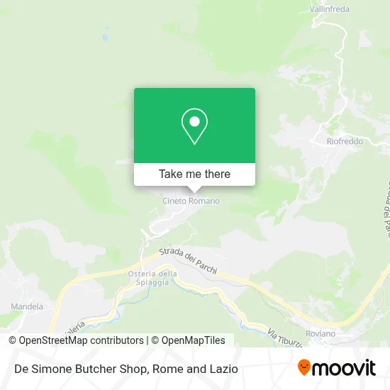 De Simone Butcher Shop map