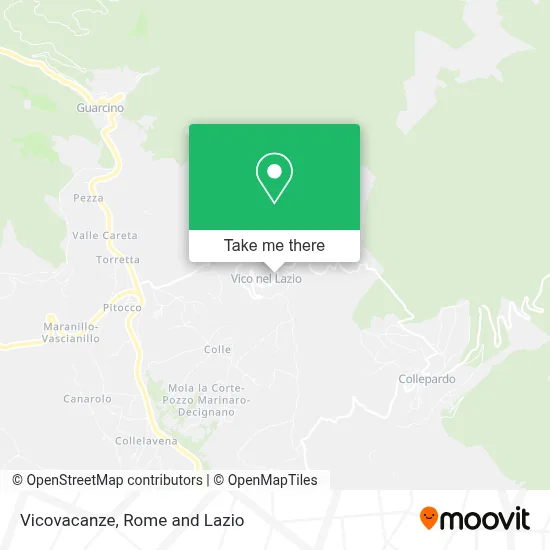 Vicovacanze map