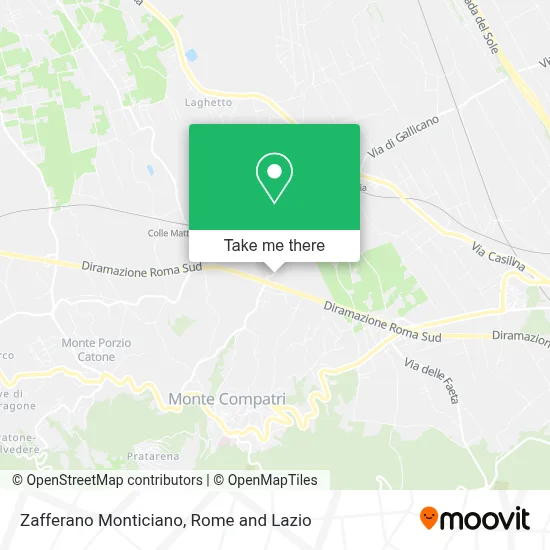 Zafferano Monticiano map