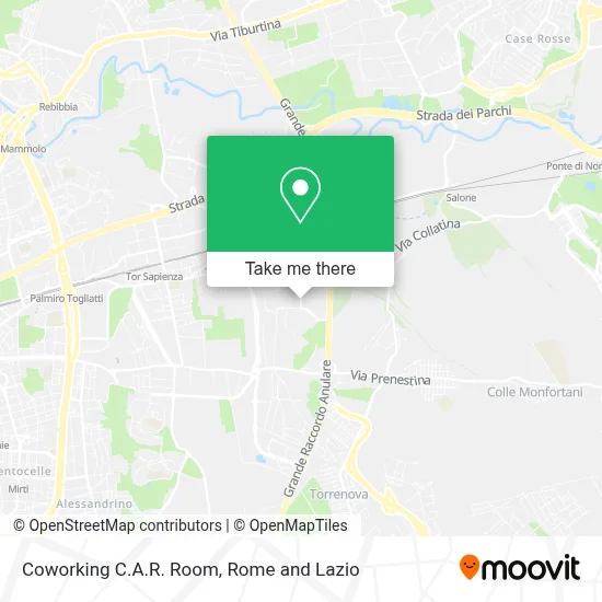 Coworking C.A.R. Room map
