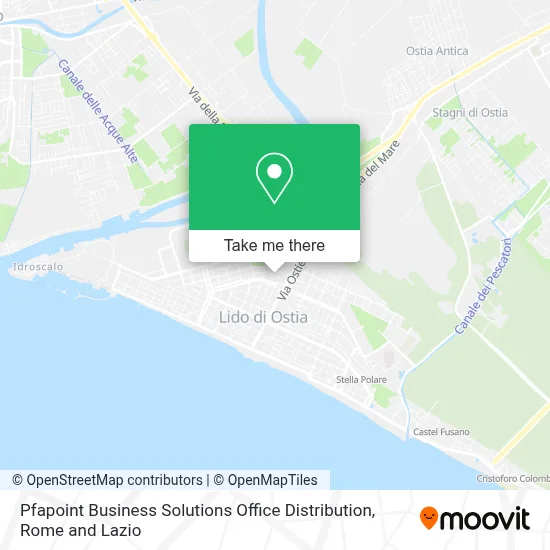 Pfapoint Business Solutions Office Distribution map