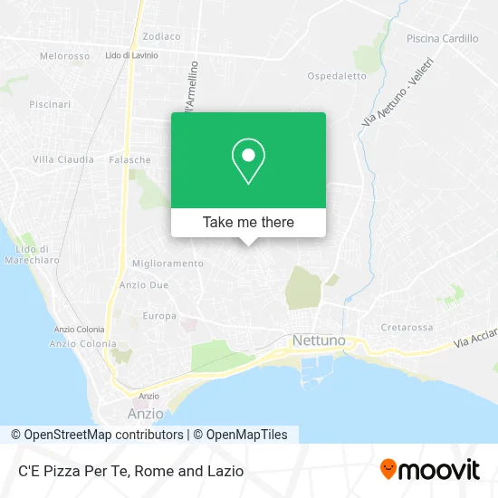 C'E Pizza Per Te map