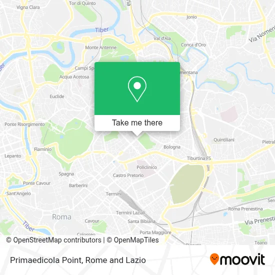 Primaedicola Point map