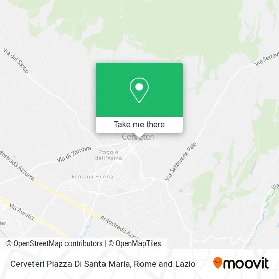 Cerveteri Piazza Di Santa Maria map