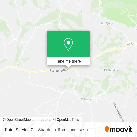 Point Service Car Sbardella map