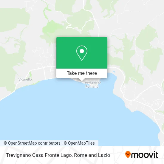 Trevignano Casa Fronte Lago map