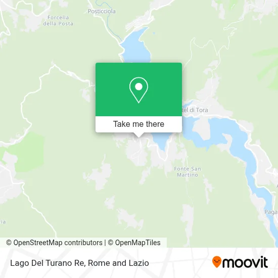 Lago Del Turano Re map