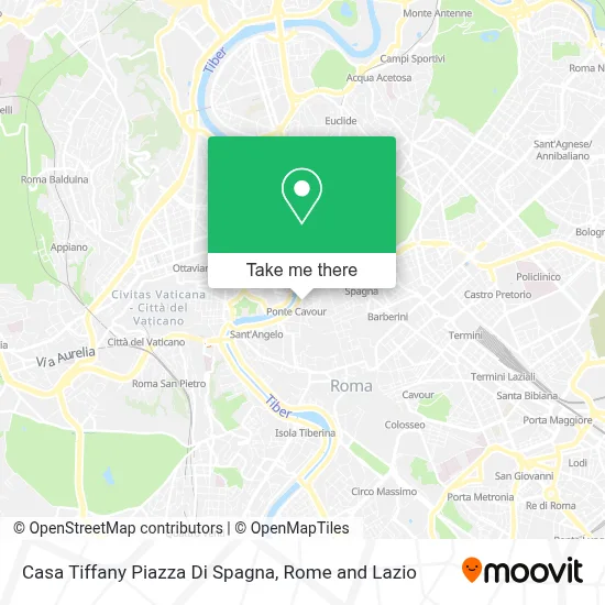 Casa Tiffany Piazza Di Spagna map
