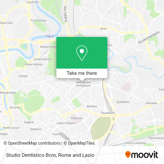 Studio Dentistico Bcm map