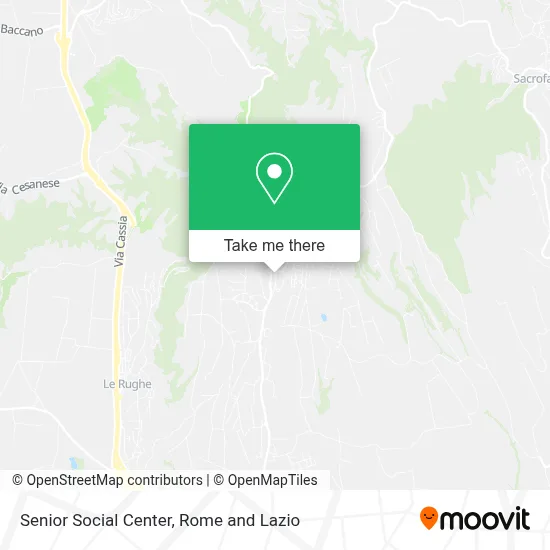 Senior Social Center map