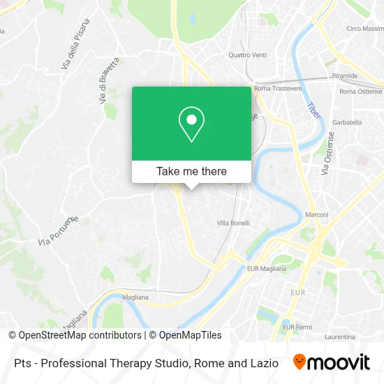Pts - Professional Therapy Studio map