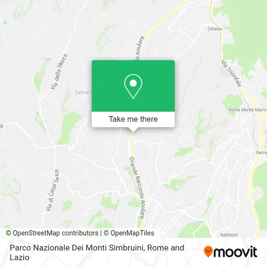 Parco Nazionale Dei Monti Simbruini map