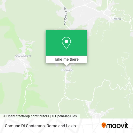 Comune Di Canterano map