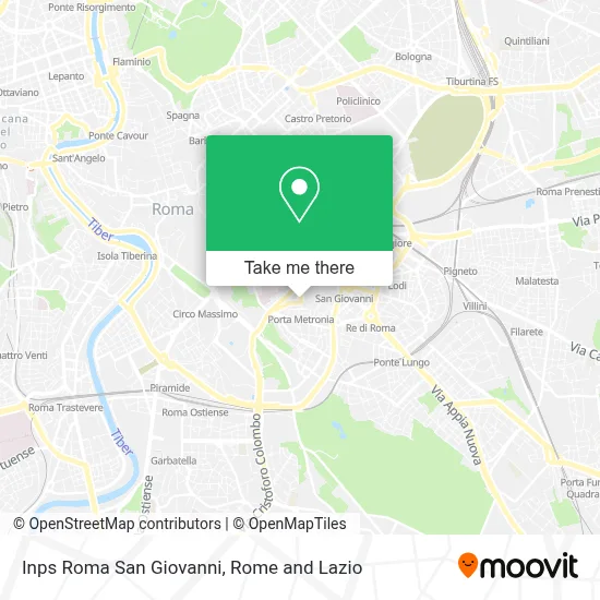 Inps Roma San Giovanni map