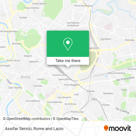 Assifar Servizi map