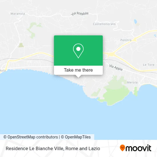 Residence Le Bianche Ville map