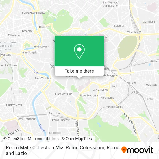Room Mate Collection Mia, Rome Colosseum map