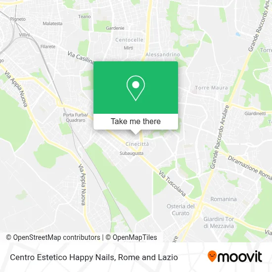 Centro Estetico Happy Nails map