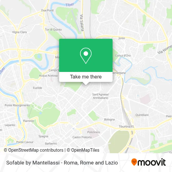 Sofable by Mantellassi - Roma map